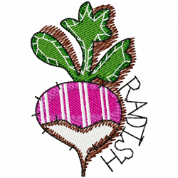 Radish Embroidery Design 1 Radish Embroidery Design 1